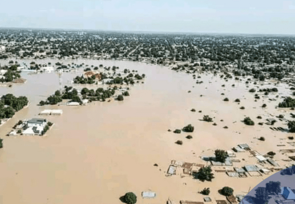 나이지리아 홍수 상황. 사진=유엔 인도주의업무조정국(OCHA) 보고서 사진 갈무리