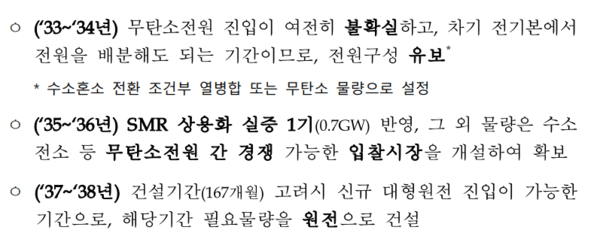 지난 9월 산업통상자원부가 공청회를 위해 공개한 11차 전력수급기본계획(안) 주요내용. 자료=산업통상자원부