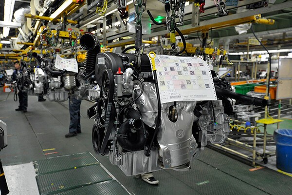 한국지엠 공장 내부. 사진=금속노조